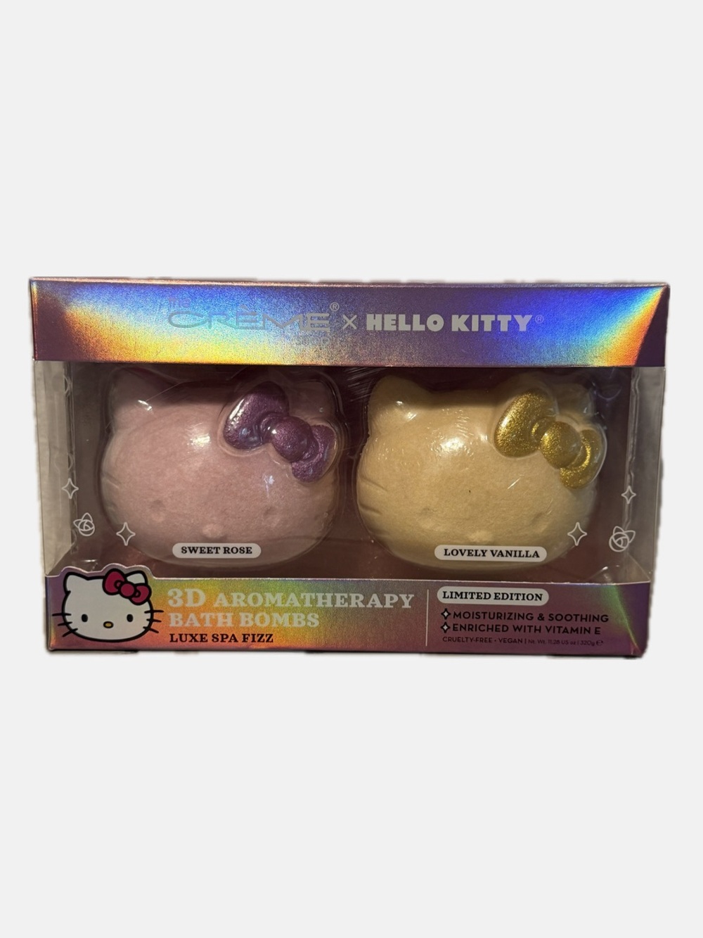Crème x Hello Kitty 3D Aromatherapy Bath Bomb Set - Pink & Cream